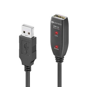 Sonero USB 2.0 Aktive Verlängerung A-Stecker auf A-Buchse schwarz - 10,00m 