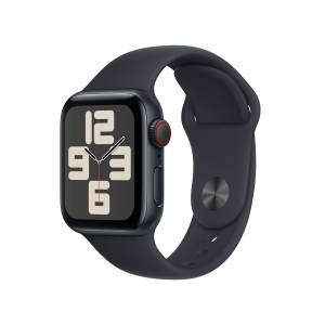 Apple Watch SE Mitternacht Aluminium Sport Band Mitternacht M/L GPS + Cellular 40mm MXGD3QF/A 