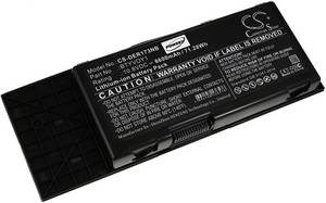Powery Akku für Dell Alienware M17x R4 Laptop-Akku 7800 mAh (11.1 V) 