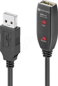 Sonero SON-XU2100-200 - USB 2.0 Verlängerungskabel, USB-A auf USB-A, 20,0m 