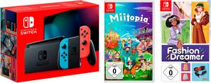 Nintendo Switch Switch r/b inkl. Fashion Dreamer und Miitopia 