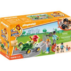 Playmobil 70919 DUCK ON CALL Notarzt Action. Hilf dem Rennfahrer!, Konstruktionsspielzeug Duck on call