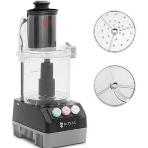 Royal Catering Gemüseschneider Mini-Küchenmaschine 600 W 3 l zum Raspeln, Schneiden, Reiben, 600 W 