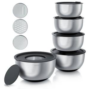 Arendo Salatschüssel 5er Set mit Deckel, 