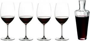 Riedel Veritas Cabernet/Merlot Set4 + Mosel Dekanter klar Weinbecher