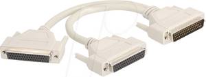 Delock 67170 - D-SUB Adapter, 50 Pin Stecker > 2x 50 Pin Buchse 