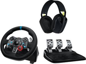 LOGITECH G29 + G435 Rennlenkrad Headset 