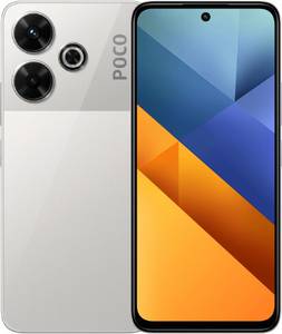 Xiaomi Poco M6 4G 128GB Silber Dual-SIM Handy