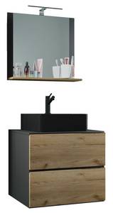 Vcm Waschtisch 3-tlg Waschtisch Badmöbel Lendas 60 cm M Schublade 