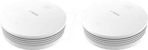 Bosch Smart Home BSH 8750002142X2 - Rauchwarnmelder II, 2er-Set 