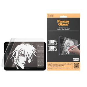 Panzerglass Displayschutzfolie »Ultra-Wide Fit GraphicPaper Screen Protector«, für Apple iPad Mini 8.3, (1 St.), Papiertextur, Schutzfolie, Bildschirmschutz, kratz- & stoßfest 