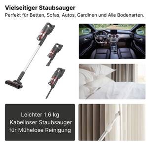 KB Elements Hand-und Stielstaubsauger KB-ELEMENTS Kabelloser Staubsauger, Akku Staubsauger, 400 Watt, 1,6 Kg, 400,00 W, Beutellos, Beutellos, Bürstenloser Motor, 90-180 grad Bodenbürste, 1,6 Kg 