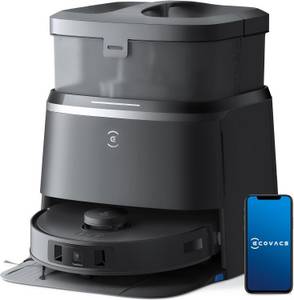 Ecovacs Saugroboter DEEBOT T30 Omni, 60,00 W, Saugroboter mit Wischfunktion, Mini Station Staubsauger Roboter, 11.000 PA Saugkraft,Adaptive Kantenreinigung mit TruEdge™ Mopping Technolgie, ZeroTangle™ Design, ZeroTangle,Mini-Station 
