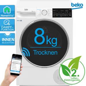 Beko Wärmepumpentrockner Trockner HomeWhiz App B5T62243W RO_B5T62243W_R 