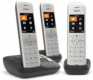 Gigaset CE575 A Trio DECT Mobilteil Silber-Schwarz DECT-Telefon