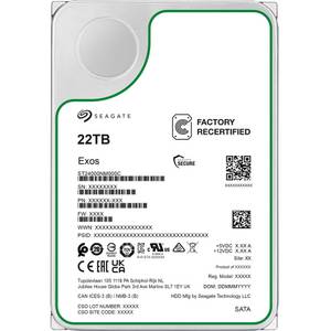 Seagate Exos 24 TB, Festplatte, (SATA 6 Gb/s, interne HDD-Festplatte (24 TB) 3.5 