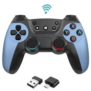 SIERGA Gamecontroller,Wireless PC Controller für PC/Android/PS3,2,4G Gamepad (mit 2.4G-Empfänger) 