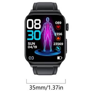 DOPWii 1,92-Zoll HD-Voll-Touchscreen-Fitness-Tracker-Uhr,Sportuhr,Fitnessuhr Smartwatch (1,9 Zoll), Mit mehreren Sportmodi,Intelligente Uhr,Silikon-/Lederarmband,Optional 