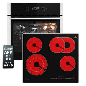 Otto KKT KOLBE Backofen-Set Backofen und Kochfeld SET8313HCCH59AL, mit Teleskopauszug, DampfClean, Herdset / Heißluft / Einbaubackofen / Kochmulde / WIFI 