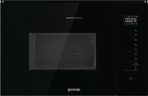 Gorenje Einbau-Mikrowelle  BM251SG3BG Mikrowelle mit Grill 25 L Einbaumikrowelle schwarz, 25,00 l 