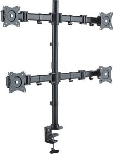 Puremounts PM-OFFICE-04 - Monitor-Halter, 4 Displays, Tischmontage, bis 8 kg, 13'' - 27'' 