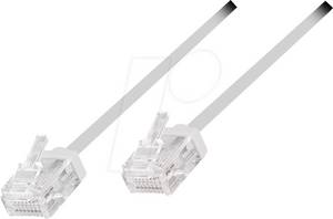 Logilink CQ3081U - RJ45-Kabel Cat.6a U/UTP slim 7,5 m weiß 