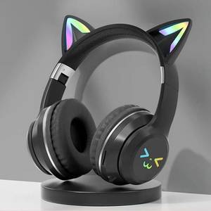 Powerwill Wireless Bluetooth Kopfhörer, RGB Katzenohren – Gamer...