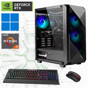 Hyrican Striker 7323 Gaming-PC (AMD Ryzen 7 5700X, RTX 4060, 32 GB RAM, 2000 GB SSD, Wasserkühlung, PCIe SSD Gen4, Windows 11) 