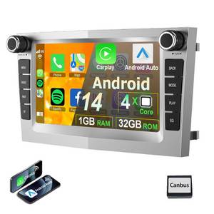 ESSGOO Für Opel Astra H Corsa C D Vectra Zafira B Vivaro Combo Autoradio Autoradio (Digitalradio (DAB), FM, AM, RDS, Carplay Android Auto Bluetooth EQ USB GPS Navi WIFI Touchscreen) 
