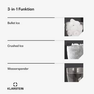 Klarstein Eiswürfelmaschine ICE13-IceMak3in1-Dig, Eiswürfelbereiter Eismachinen Wassertank Wasserspender 6 L 