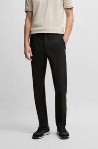 Hugo Boss Slim-Fit Hose aus wasserabweisendem Stretch-Gewebe 50534303 schwarz Herren-Stoffhose