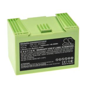 Vhbw Staubsauger-Akku Ersatz für iRobot ABL-D2, ABL-D1, 4624864 für Saugroboter (3400mAh, 14,4V, Li-Ion) 3400 mAh 