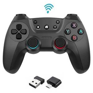 SIERGA Gamecontroller,Wireless PC Controller für PC/Android/PS3,2,4G Gamepad (mit 2.4G-Empfänger) 