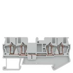 Siemens 8WH2004-0AE00 Durchgangsklemme Federzuganschluss Grau 1 St. 