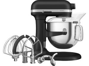  KITCHENAID 5KSM70SHXEBK Küchenmaschine Gusseisen Schwarz (Rührschüsselkapazität: 6,6 l, 375 Watt) 