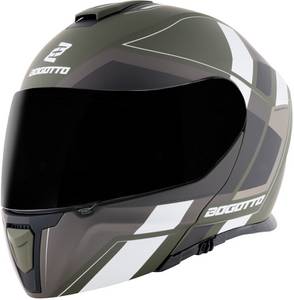 Bogotto Motowear Bogotto FF403 Murata schwarz/weiß/grün Klapphelm