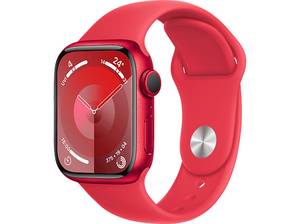  APPLE Watch Series 9 GPS, 41 mm, Smartwatch Aluminium Fluorelastomer, 150-200 (PRODUCT)RED 