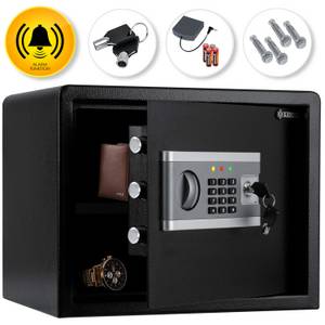 Kesser ® Elektr. Tresor   Inkl. Batteriebox   Elektronischer Safe   3x Doppelbolzenverriegelung   Boden Wandtresor   Möbeltresor   Innenbeleuchtung   Panzerschran Zahlenschloss 