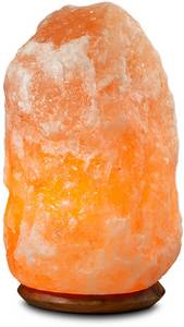 HIMALAYA SALT DREAMS Salzkristall-Tischlampe Rock, E14, 1 St., Warmweiß, Handgefertigt aus Salzkristall - jeder Stein ein Unikat, ca.18-22 kg 
