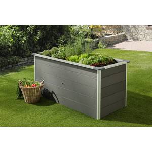 Mr. Gardener Schneckenschutz für WPC Hochbeet 160x70x75 cm, adonisiert - silberfarben 