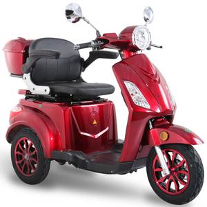 Greenstreet Elektromobil »E-Mover« inkl. Topcase, 800 W, 20 km/h, weinrot 