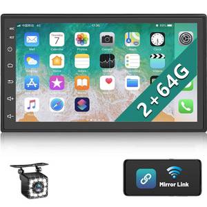 Hikity Android Autoradio 2 DIN 2G + 64G 7 Zoll Voll Touchscreen mit Kamera...