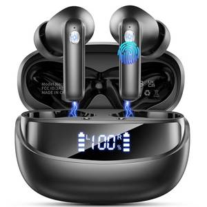  Bluetooth Kopfhörer, Kopfhörer Kabellos Bluetooth 5.4, In Ear Kopfhörer mit ENC Noise Cancelling Mics, IP7 Wasserdicht Ohrhörer HiFi Stereo, 50 Std Spielzeit Kabellose Kopfhörer mit LED-Anzeige, USB-C 