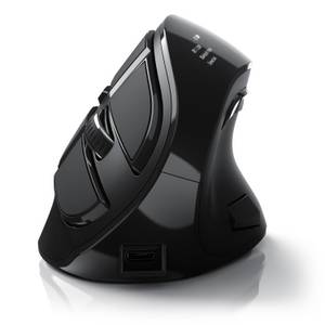 Csl ergonomische Maus (Bluetooth, Funk, Vertikal, optisch, kabellos, 2,4 Ghz, Armschonend, bis 2400 dpi) 