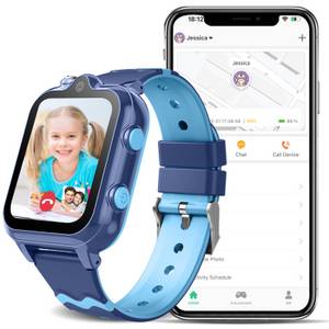 Rayofi Smartwatch Kinder mit GPS, 2 Kameras,4G Telefonfunktionen Smartwatch (GPS Tracker mit SOS-Schulmodell,Schulmodus,Videoanrufen Kinderuhr cm/1,69 Zoll) 