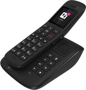 Telekom Sinus A32 mit Basis und Anrufbeantworter ebenholz DECT-Telefon