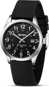 LN LENQIN Fur Herren Analog Quarz 30M wasserdichte Watch, mit Datum Mode Casual Designer Uhr für Herren Silicone Band 