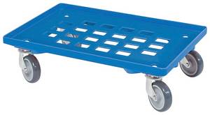 Otto Transportroller, (1-St), mit 4 Lenkrollen und grauen Gummirädern, Tragkraft 250 kg, blau 