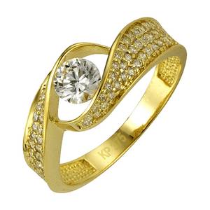 Celesta Ring 375/- Gelbgold Zirkonia 