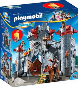 Playmobil Super 4 - Burg des Schwarzen Barons zum Mitnehmen (6697) Super 4